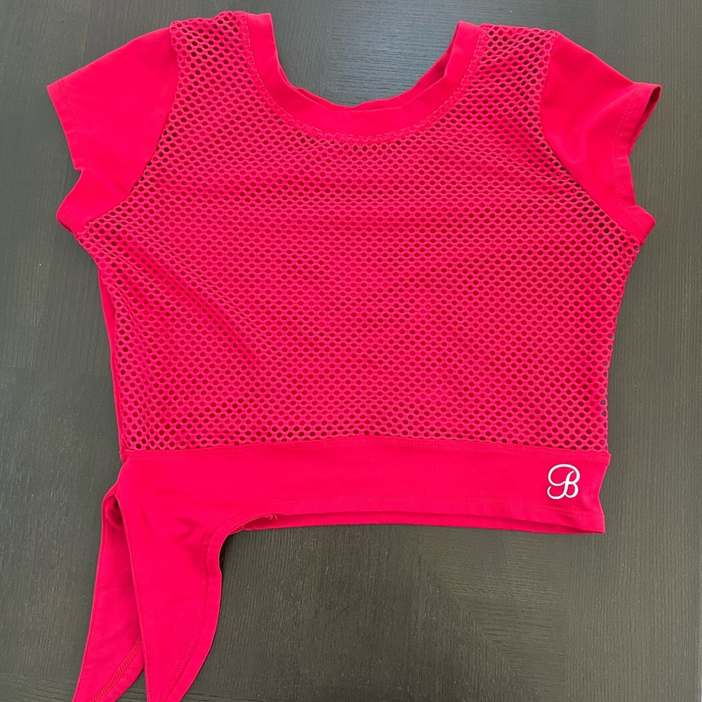 Bombshell Sportswear crop top in hot pink